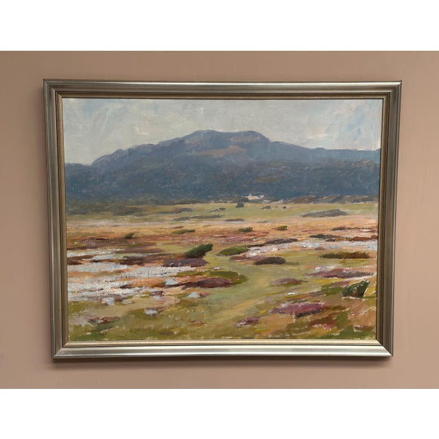 Gunnar Wallentin, Landscape, 1960s, Oil on Canvas, Framed For Sale - Image 4 of 18