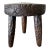Vintage Reclaimed Pine Side Table - Walnut For Sale
