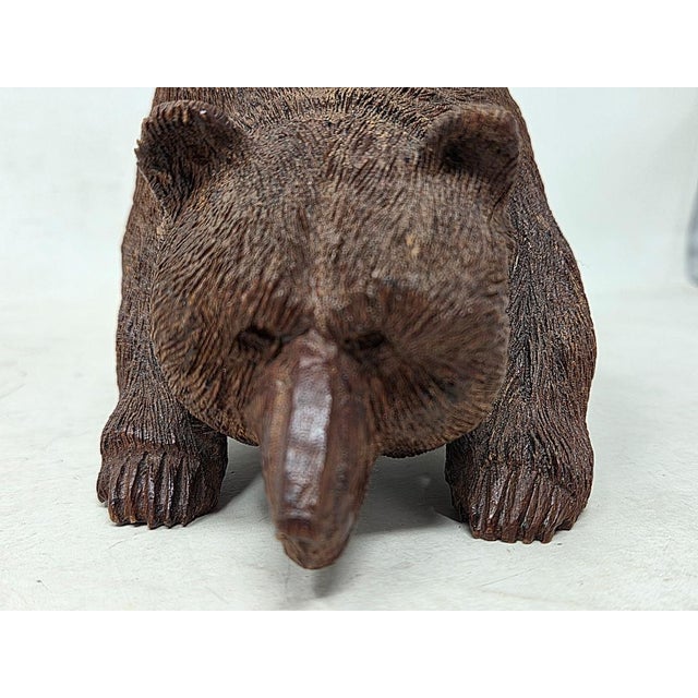 Vintage Hand Carved Wood Grizzly Bear - Signed W. Choate - 9" X 4.5" X 4" For Sale In Los Angeles - Image 6 of 18
