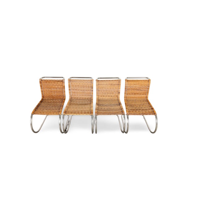 MR10 Chairs by Mies Van Der Rohe, Set of 4 For Sale - Image 4 of 10