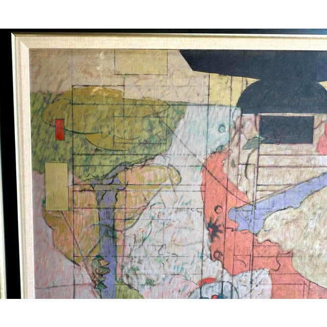 Jim Yeatts Modernist Abstract on Canvas For Sale - Image 6 of 11