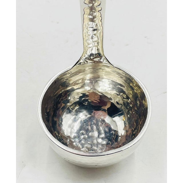 Emilia Castillo Silver-Plated Ladle With Malachite Parrot, Mexican Modernism For Sale - Image 12 of 18