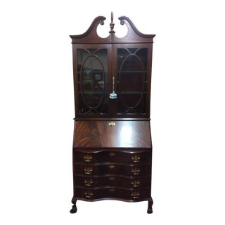 Vintage Secretary Desk, Mahogany Desk, Jasper Cabinet Furniture For Sale
