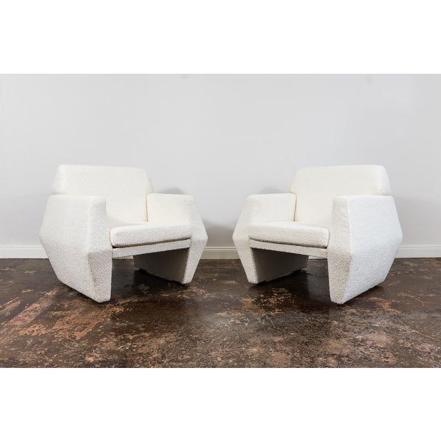 1970s Vintage Geometric Armchairs from LFM, Poland, 1970s, Set of 2 For Sale - Image 5 of 16