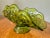 Vintage 1960’s LE Smith green glass banana/fruit dish in the Moon & Stars pattern.