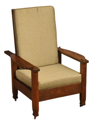 Antique Mission Oak Adjustable Morris Chair
