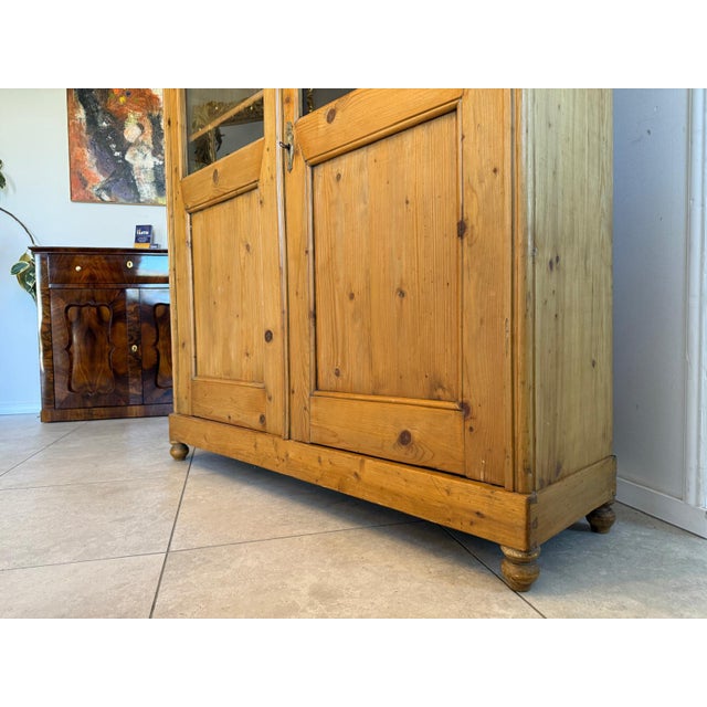Antique Farmhouse Display Cabinet For Sale - Image 12 of 16