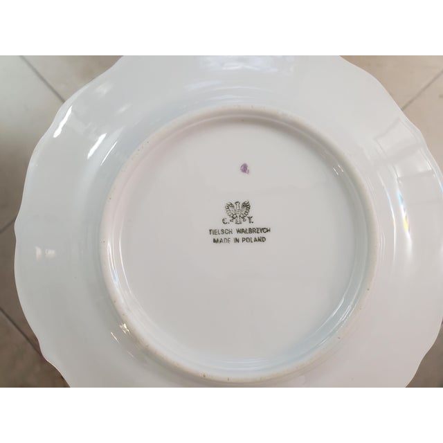 Mid 20th Century Mid 20th Century Porcelain - c.t. Tielsch Walbrzych (Poland) - 5 Plates For Sale - Image 5 of 12
