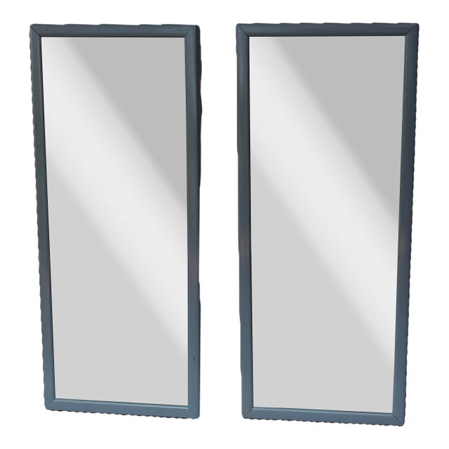 Pair of Mid Century Mirrors For Sale