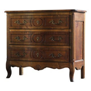 Vintage 18th Century French Provençal Louis XVI Walnut Commode For Sale