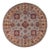 Tribal Kazak Gray/Beige Wool Round Rug- 9'0''x9'0'' For Sale
