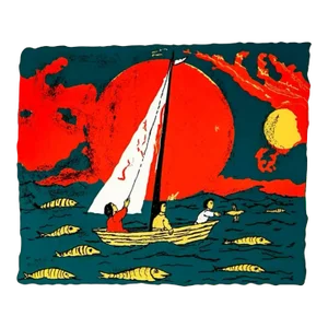 1975 Frank Kleinholz Big Catch Nautical Serigraph