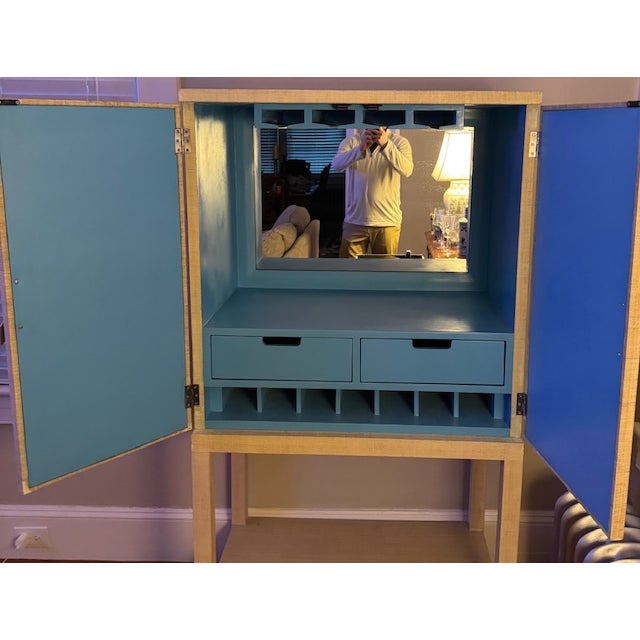 Wildwood Modern Wooden Bar Cabinet For Sale - Image 4 of 4