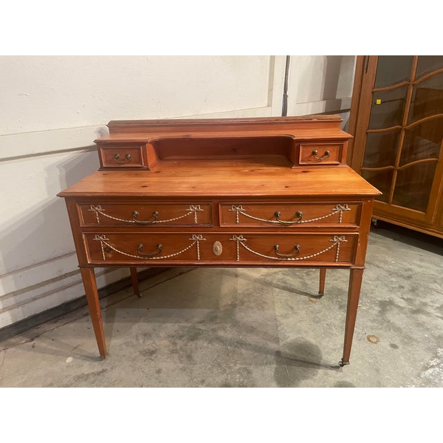 Vintage French Pine Dressing Chest With Decorative Swags For Sale In Nashville - Image 6 of 12