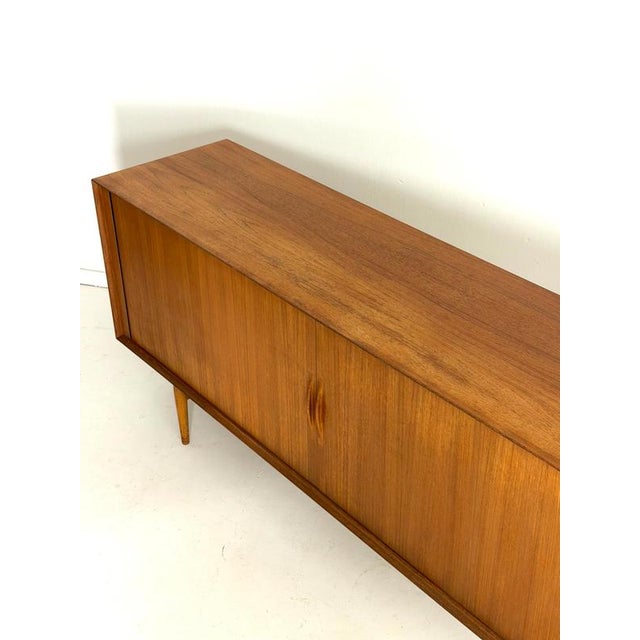 Teak Tambour Door Sideboard by Arne Vodder for Sibast Møbler, Denmark, 1960s For Sale - Image 14 of 15