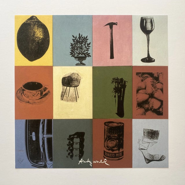 Mid-Century Modern Andy Warhol Vintage 1986 Limited Edition Large Fine Art Lithograph Print " Corporate Trade Ad : Container Corporation of America " 1963 For Sale - Image 3 of 12