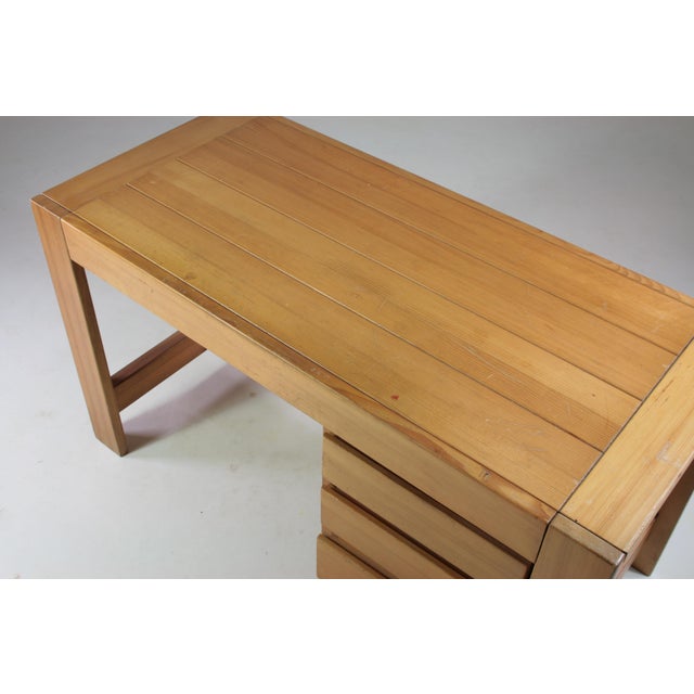 Pine Desk from Maison Regain, France, 1970s For Sale - Image 11 of 13