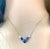 Oval Pear Sapphires Diamonds 2.35 Carat Yellow and White Gold 16.5 Inch Necklace For Sale In New York - Image 6 of 6