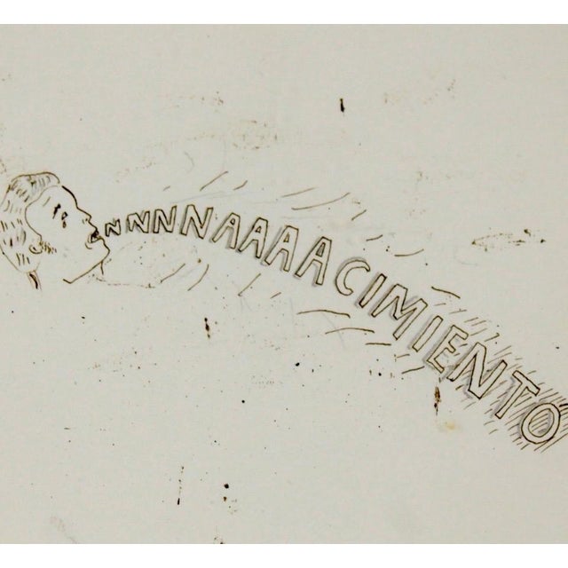 Mario Perez, Latin American Art Ink Drawing Mario Perez Nachimiento Argentina Modernist For Sale In Miami - Image 6 of 7