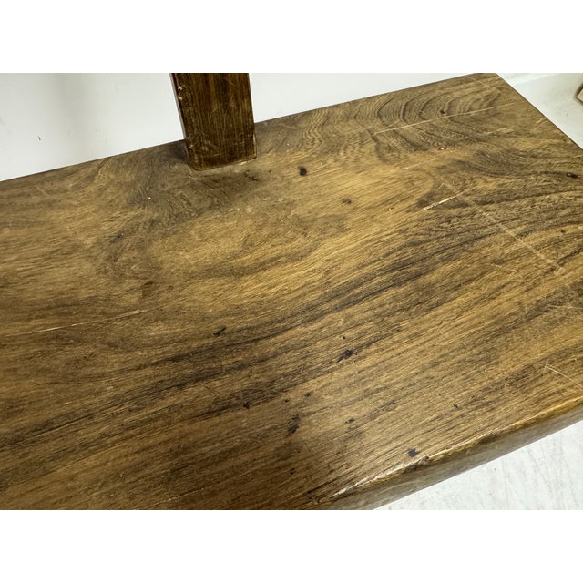 Mid-Century Sculptural Elm Bench attributed to Olavi Hanninen, 1960s For Sale - Image 6 of 18