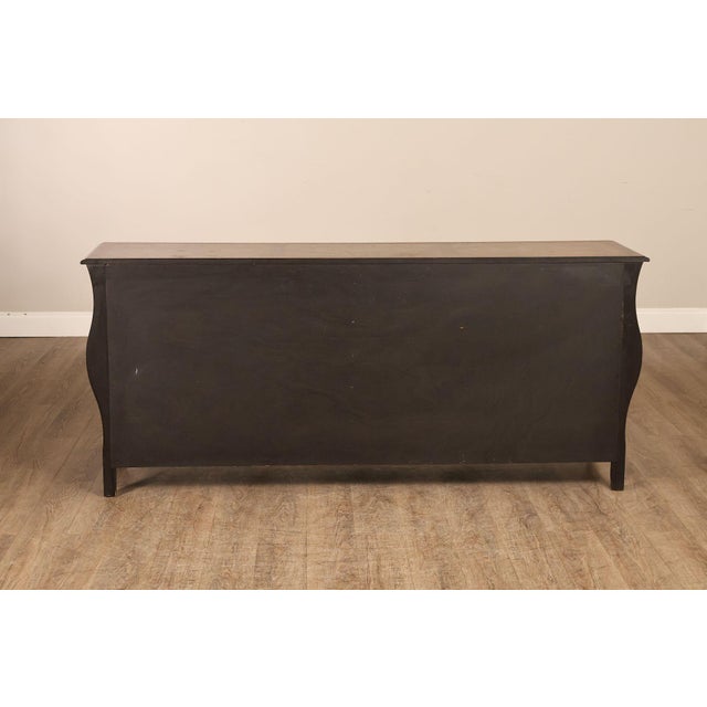 Baker Furniture Company Burl Wood Long Bombe Dresser For Sale - Image 15 of 18