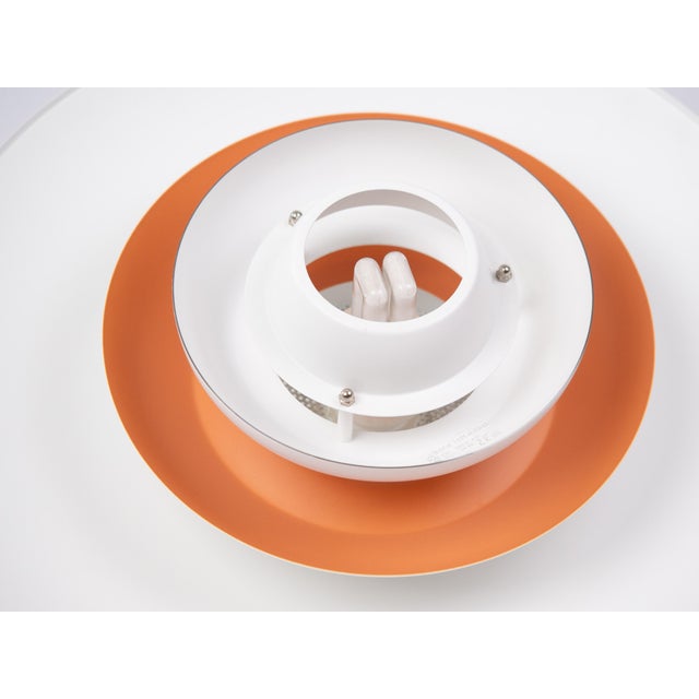 Metal Vintage Danish Sofie Pendant Lamp by Kurt Wiborg for Jeka, 1980s For Sale - Image 7 of 11