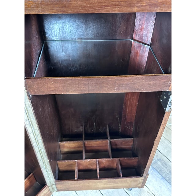 Vintage Art Deco Marquetry Bar, 1920s For Sale - Image 4 of 15