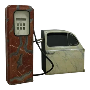 Araun Gordijn, Fuel Pump and VW, 20th Century, Sculpture