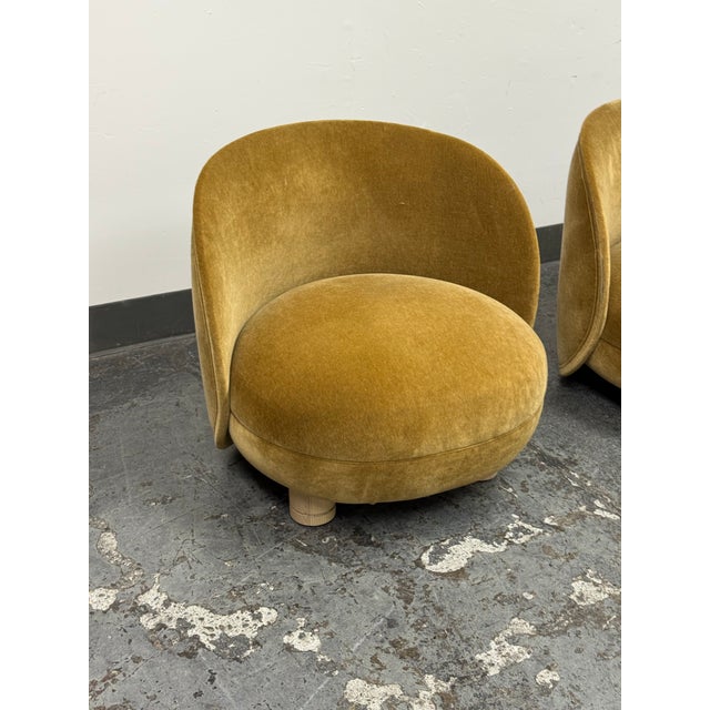 Brown Mohair Brown Sugar Laight Chairs, Pair For Sale - Image 8 of 12