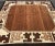 Chocolate An Awesome Primitive,decorative, Vintage Design Magnolia Rug For Sale - Image 8 of 13