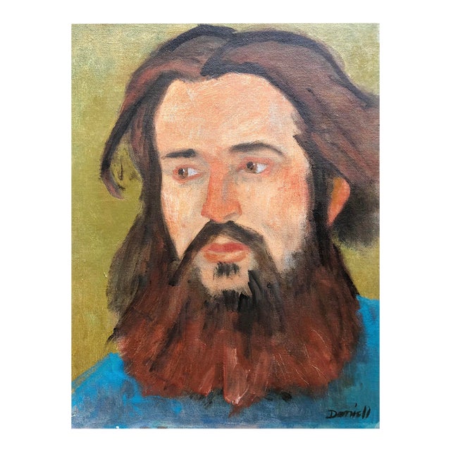 1960s George Daniell Oil Portrait of a Man For Sale