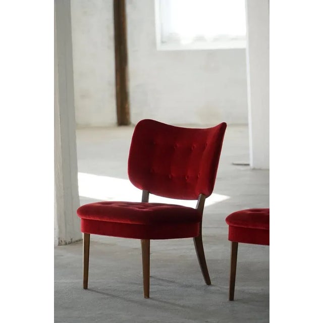 Mid-Century Swedish Vilstol 205 Armchairs by Gunnar Thalberg, 1950s, Set of 2 For Sale - Image 11 of 18