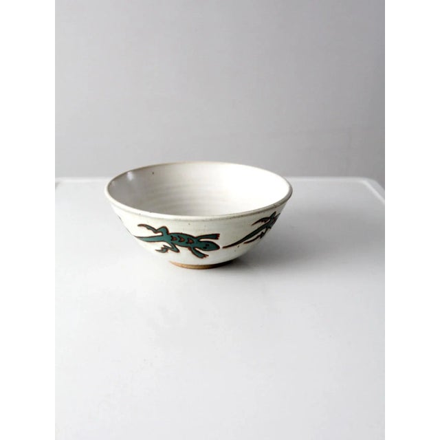 1990s Vintage Studio Pottery Bowl For Sale - Image 5 of 8