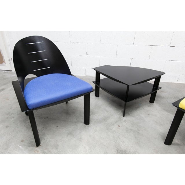 Armchairs and Coffee Table by Patrice Bonneau Genexco, 1980, Set of 3 For Sale - Image 14 of 18