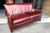 Rich Burgundy Vintage Leather Sofa With Beautiful Patina & Timeless Form - By Crate and Barrell For Sale - Image 17 of 17