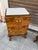 Set of 2 Italian Art Deco bedside tables, marble top, 1940 Drawer and door on the front. Walnut. Width 48 cm Depth 38 cm...