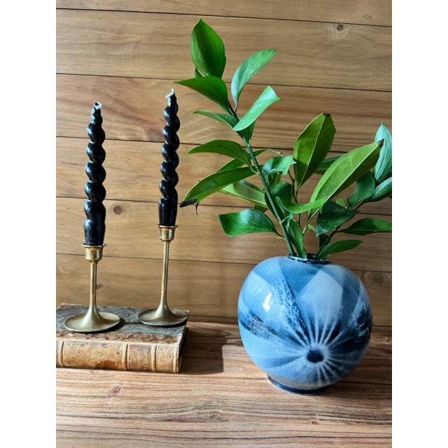 1960s Decorative Globe Signed Vase For Sale - Image 4 of 9