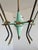 Mid-Century Opaline Glass and Brass Chandelier from Stilux Milano, 1950s For Sale - Image 6 of 14