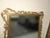 41" High Antique French Provincial Gold Gilt Wall Mantle Mirror W Scrolls For Sale - Image 4 of 12