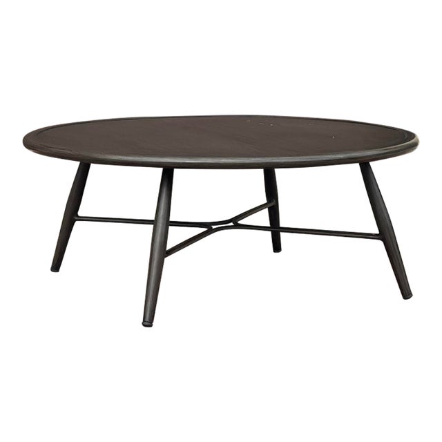 Contemporary Ratana Bolano Collection Aluminum Outdoor Round Coffee Table For Sale