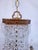 1920s Empire Brass Chandelier With a-Chain Crystals For Sale - Image 11 of 16