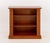 Louis Philippe Style Maple Open Bookcase, two shelves flanked by faux columns. 36.75" H x 39.5" W x 15.75" D. Provenance:...