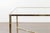 Brass Italian Midcentury Brass Coffee Table with Glass Top and X-Form Cross Stretcher For Sale - Image 8 of 12