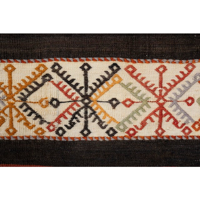 Textile 1970s Turkish Organic Kilim Runner 2'1" X 7'4" For Sale - Image 7 of 13