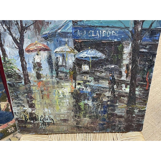 Benoît Gebelin, A District of Paris, 1960s, Oil on Canvas For Sale - Image 4 of 8