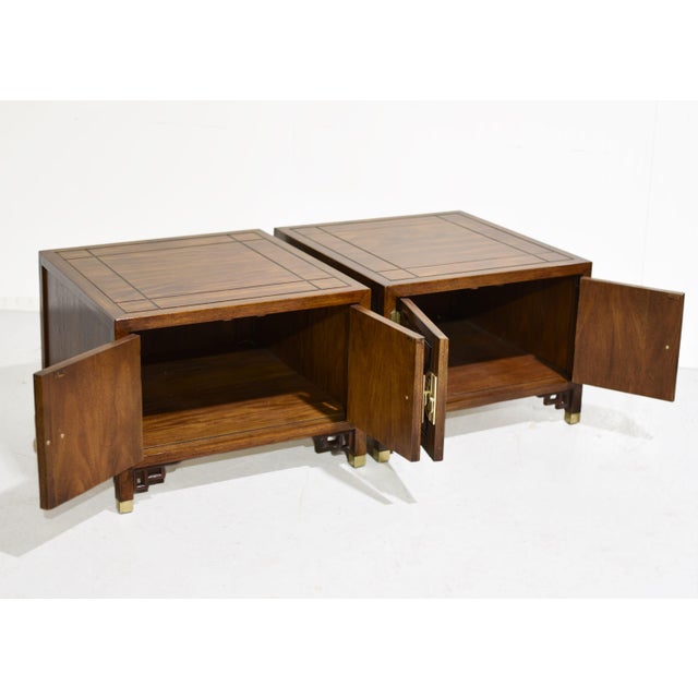 1970s Chinoiserie Side Tables Cathay Collection by Century Furniture - A Pair For Sale - Image 9 of 12