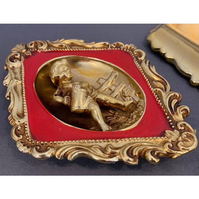 Vintage Four Seasons Cherub Wall Plaques For Sale In Richmond - Image 6 of 9