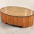 Gabriella Crespi 1970s Italian Crespi Style Organic Modern Pencil Bamboo Glass Top Coffee Table For Sale - Image 4 of 5