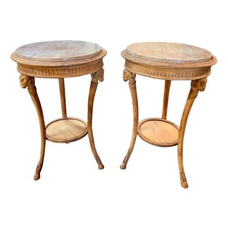 19th Century Italian Carved Pine Neoclassical Tables For Sale