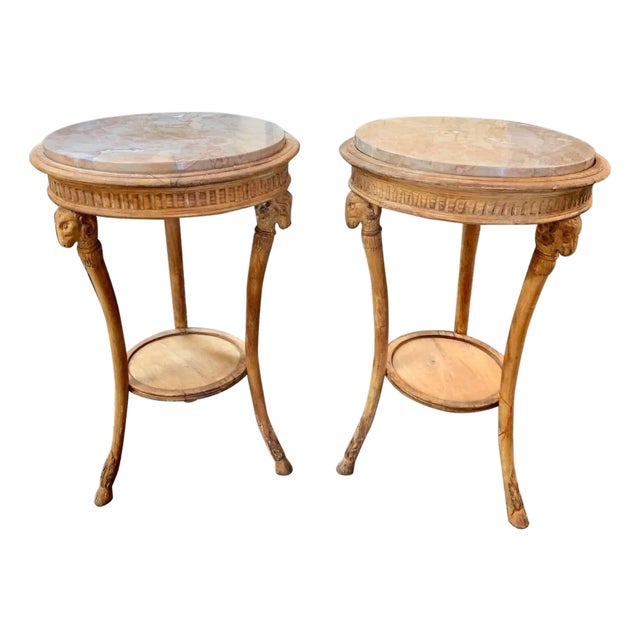 19th Century Italian Carved Pine Neoclassical Tables For Sale